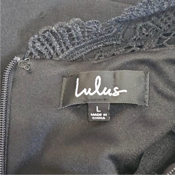 NWT Lulus Speak Sweetly Black Lace Bodycon Backless Midi Dress - Picture 6 of 7